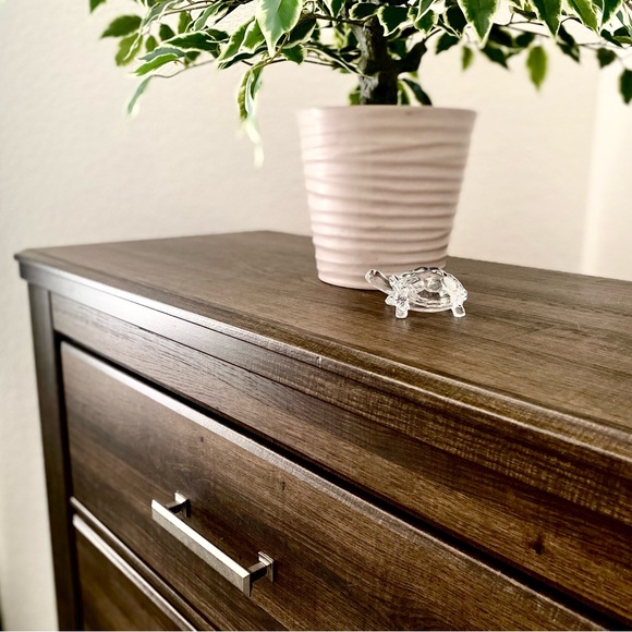 Crystal Clear Glass Tortoise Figurine Turtle Paperweight Vintage Look Miniature - Picture 5 of 7